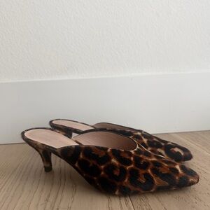 Loeffler Randall Leopard Print Women's Mules